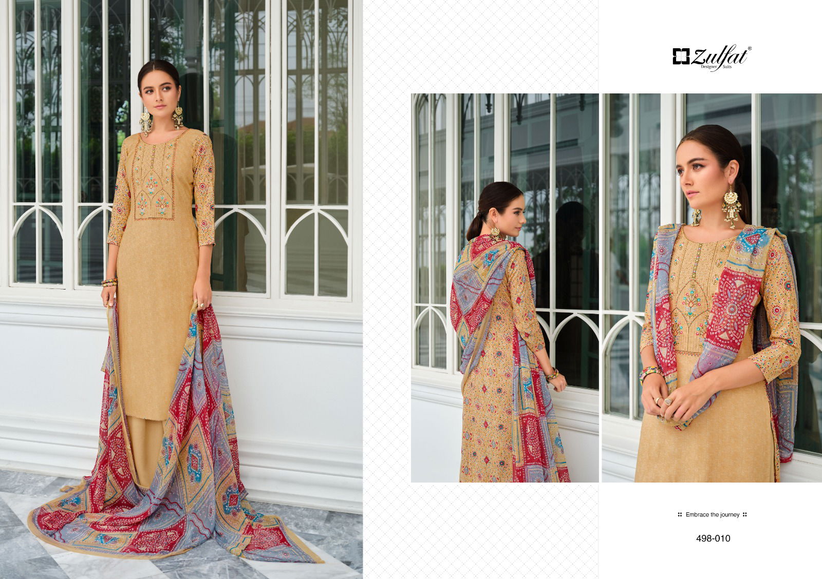 Jashn By Zulfat 001-010 Designer Dress Material Catalog